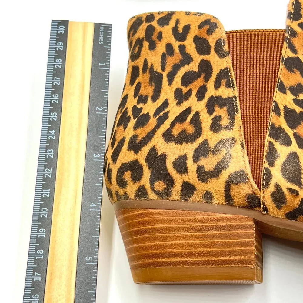Seychelles Womens Size 8 Waiting For You Leopard Cheetah‎ Leather Ankle Boots